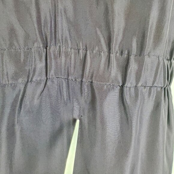 Anthropologie Dress Small Purple 100% Silk Sheath Beaded Statement Collar - Picture 11 of 11
